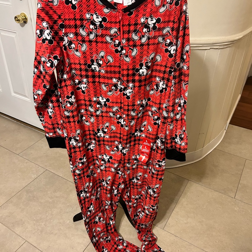 NWT Disney Mickey Mouse Union Suit/Size Large